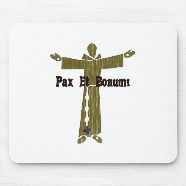 Franciscan Greetings Mouse Pad (Front)