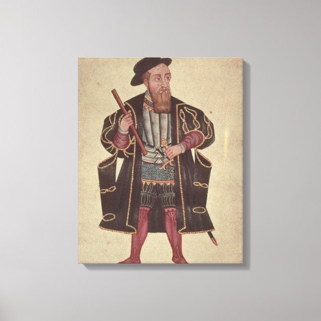 Francisco de Almeida, illustration Canvas Print (Front)