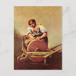 Francisco de Goya - The grinder Postcard