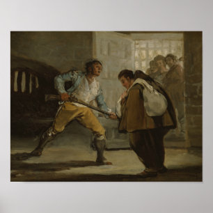 Francisco Goya - El Maragato Threatens Friar Pedro Poster
