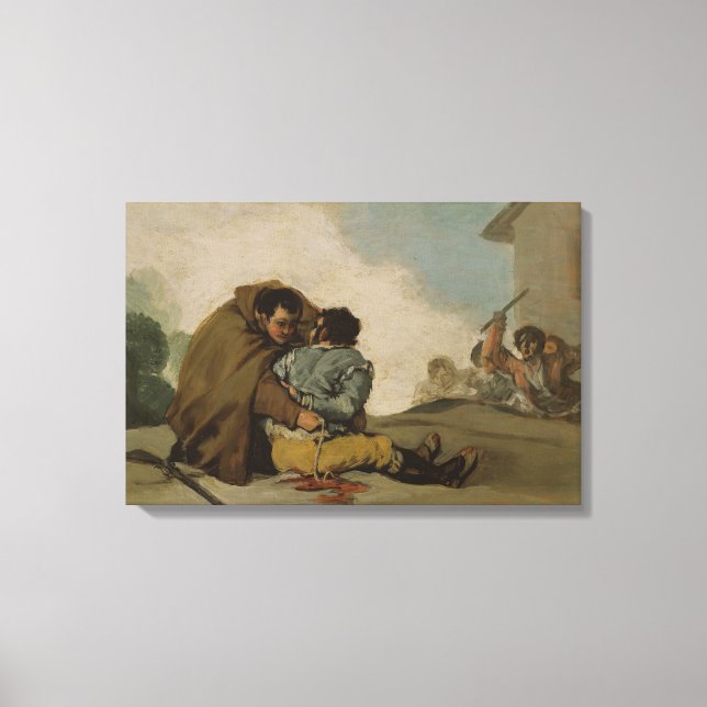 Francisco Goya - Friar Pedro Binds El Maragato Canvas Print (Front)
