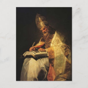 Francisco Goya- Saint Gregory Postcard