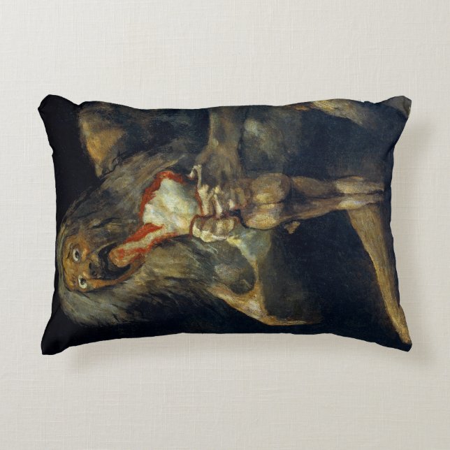 Francisco Goya - Saturn Devouring His Son Decorative Cushion (Front)