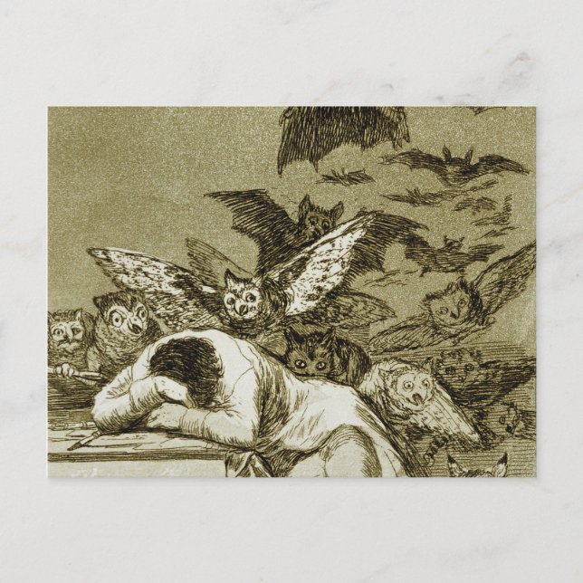 Francisco Goya - The Sleep Postcard (Front)