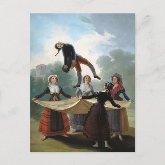 Francisco Goya- The Straw Manikin Postcard (Front)