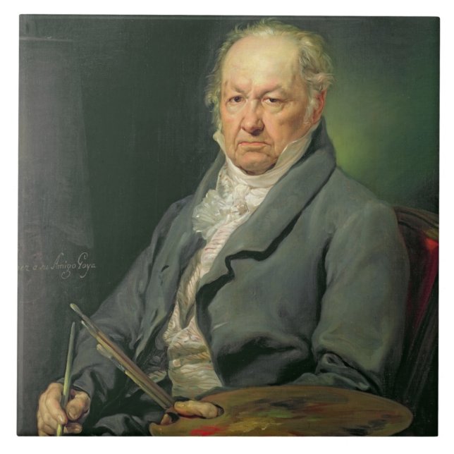 Francisco Jose de Goya, 1826 (oil on canvas) Tile (Front)