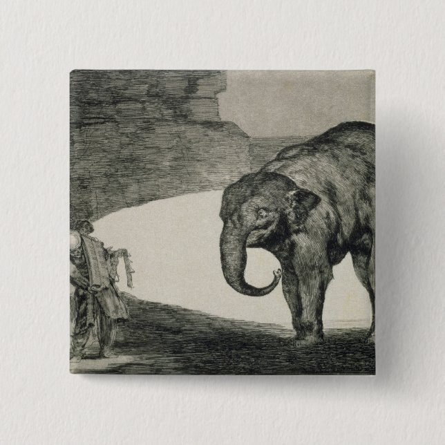 Francisco Jose de Goya y Lucientes | Folly of Beas 15 Cm Square Badge (Front)