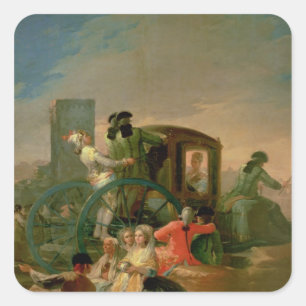 Francisco Jose de Goya y Lucientes   The Pottery V Square Sticker