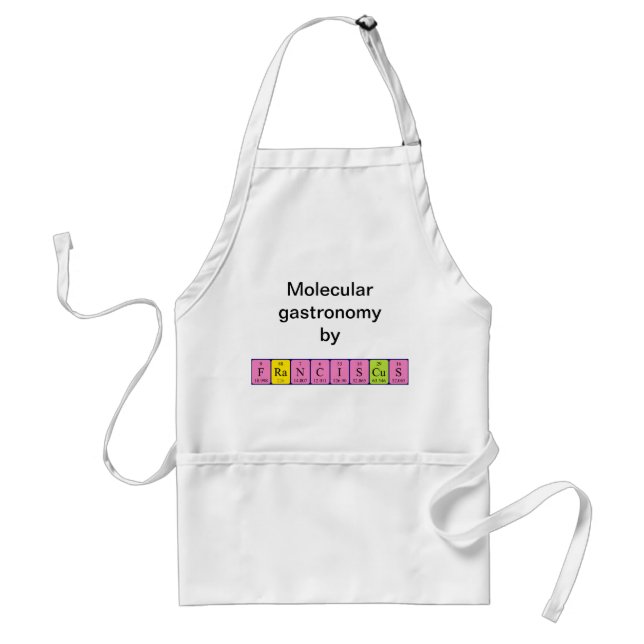 Franciscus periodic table name apron (Front)
