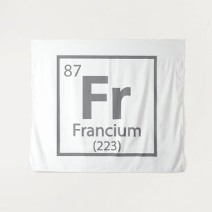 Francium - French Science Periodic Table Tapestry
