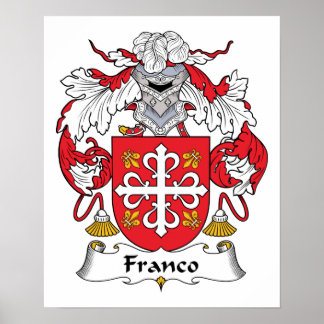 Franco Family Crest Poster