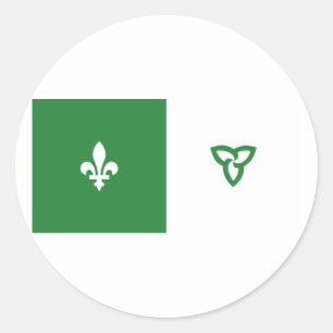 Franco Ontarian, Canada Classic Round Sticker