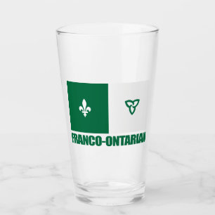 Franco-Ontarian Flag Glass