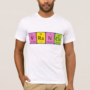 Franco periodic table name shirt
