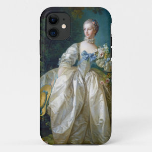 FRANCOIS BOUCHER - MADAME BERGERET portrait art iPhone 11 Case