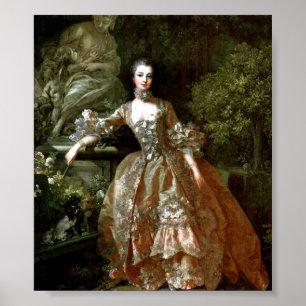 Francois Boucher - Madame de Pompadour Poster