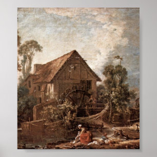Francois Boucher - The mill Poster