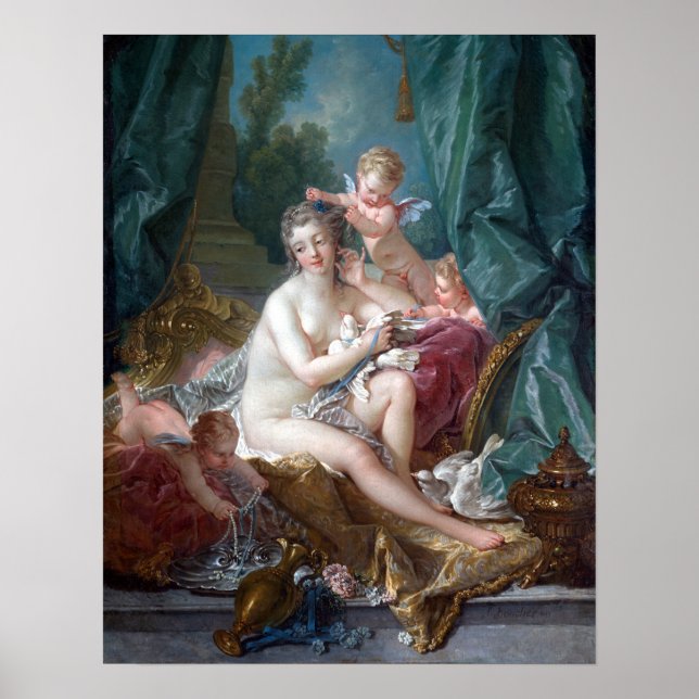 François Boucher The Toilette of Venus Poster (Front)