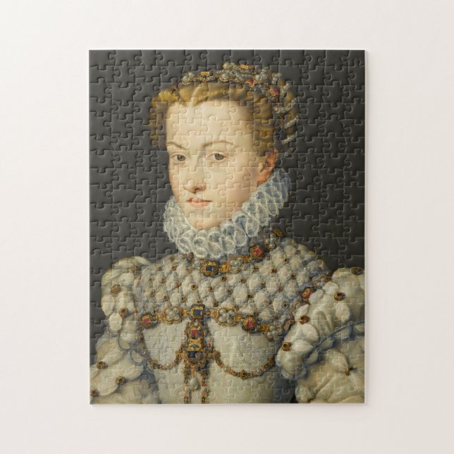 Francois Clouet - Elisabeth of Austria Jigsaw Puzzle (Vertical)