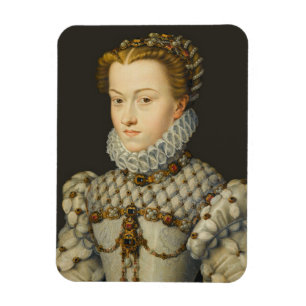 Francois Clouet - Elisabeth of Austria Magnet