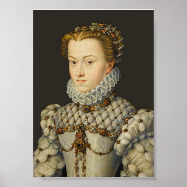 Francois Clouet - Elisabeth of Austria Poster (Front)