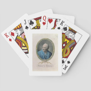 Francois Marie Arouet de Voltaire (1694-1778) engr Playing Cards