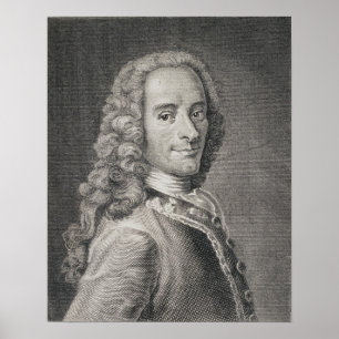 Francois Marie Arouet de Voltaire Poster