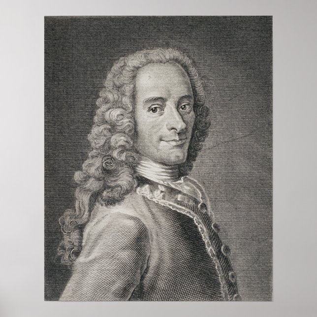 Francois Marie Arouet de Voltaire Poster (Front)