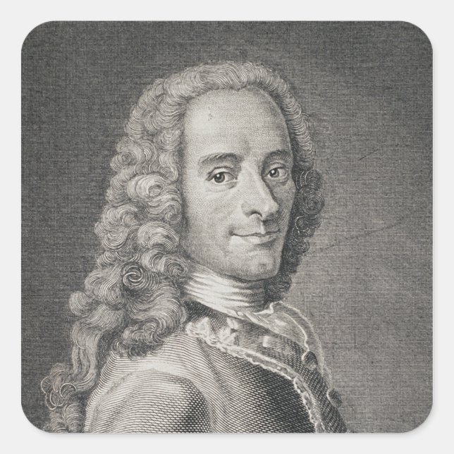 Francois Marie Arouet de Voltaire Square Sticker (Front)