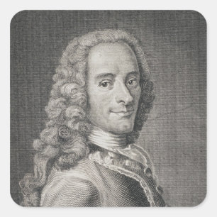 Francois Marie Arouet de Voltaire Square Sticker