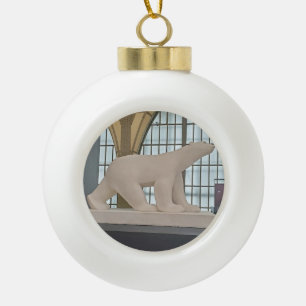 François Pompon's Polar Bear souvenir Ceramic Ball Christmas Ornament