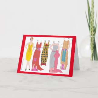 Francoise, Art Deco Lady of France Paper Doll Card