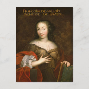 Francoise-Madeleine d'Orleans Duchess of Savoy Postcard