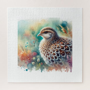 Francolin pintojo 200824AREF105 - Watercolor Jigsaw Puzzle