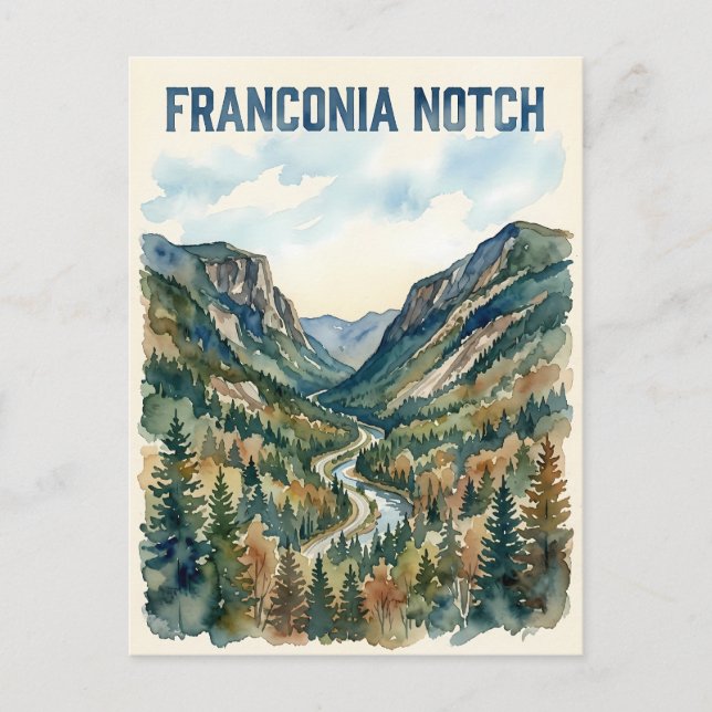 Franconia Notch Postcard (Front)