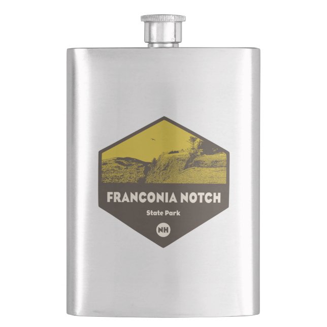 Franconia Notch State Park New Hampshire Hip Flask (Front)