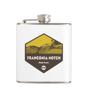 Franconia Notch State Park New Hampshire Hip Flask