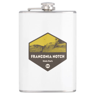 Franconia Notch State Park New Hampshire Hip Flask