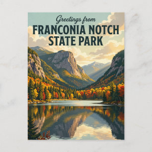Franconia Notch State Park New Hampshire Postcard