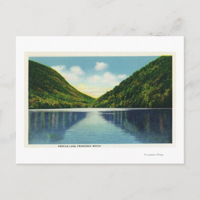 Franconia Notch State Park View of Profile Lake Postcard (Front)