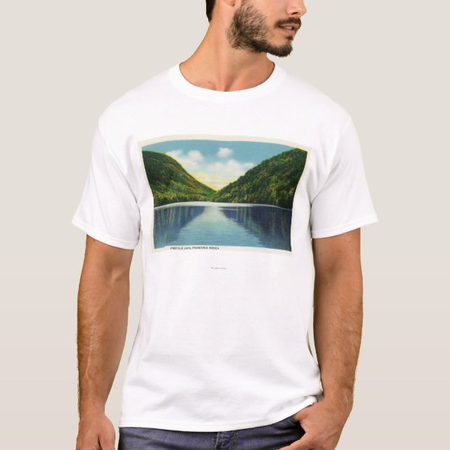 Franconia Notch State Park View of Profile Lake T-Shirt (Front)