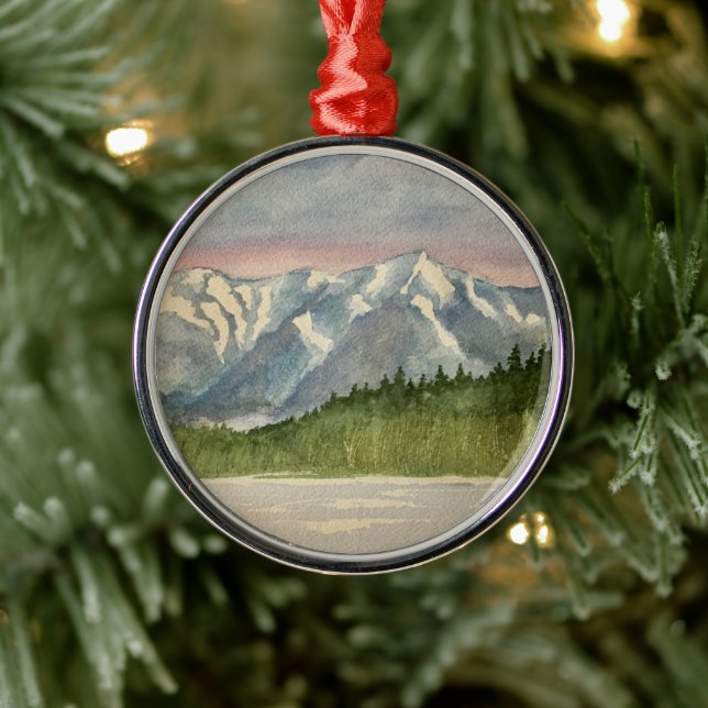 Franconia Ridge Lonesome Lake Metal Tree Decoration (Tree)