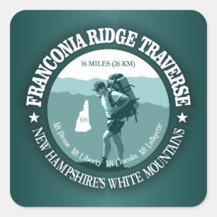 Franconia Ridge Traverse Square Sticker