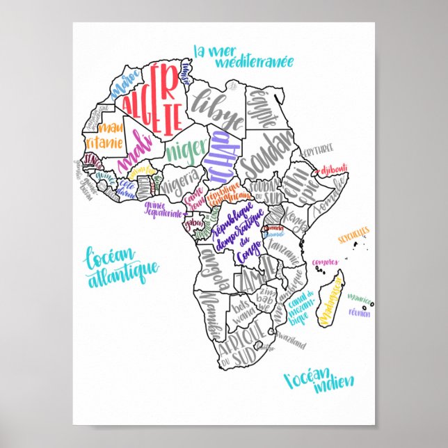 Francophone Africa Poster (Front)