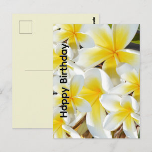 Frangipani_Bouquet, Birthday Postcard