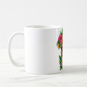 Frangipani Crown Tiki Coffee Mug