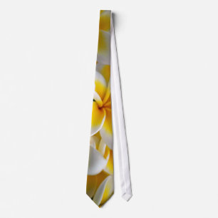 Frangipani flower Wedding Tie