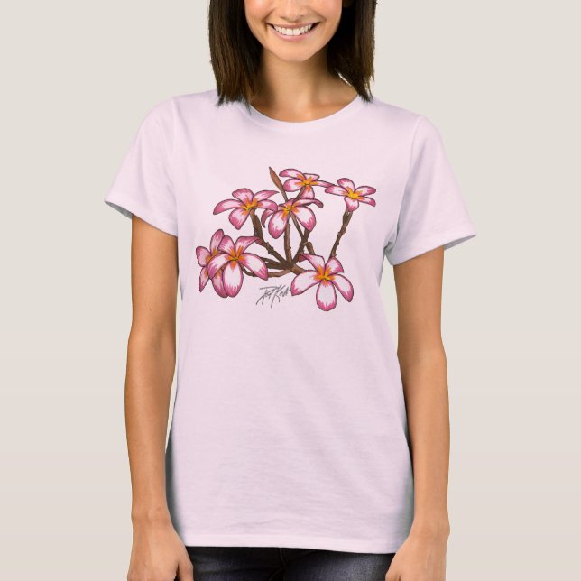 Frangipani Flowers T-Shirt (Front)