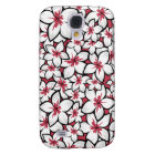 Frangipani Pattern Fuchsia Pink and White