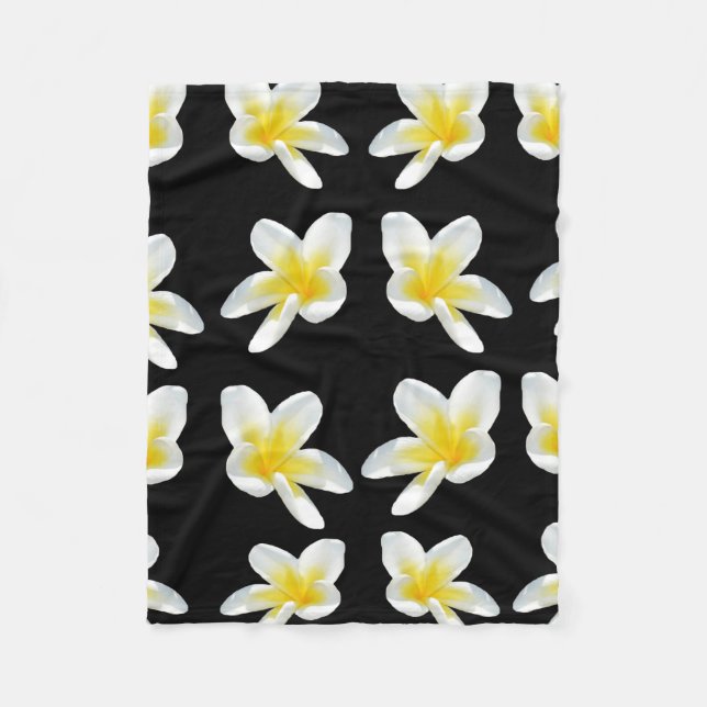Frangipani Sensation, Small Fleece Blanket. Blanket (Front)